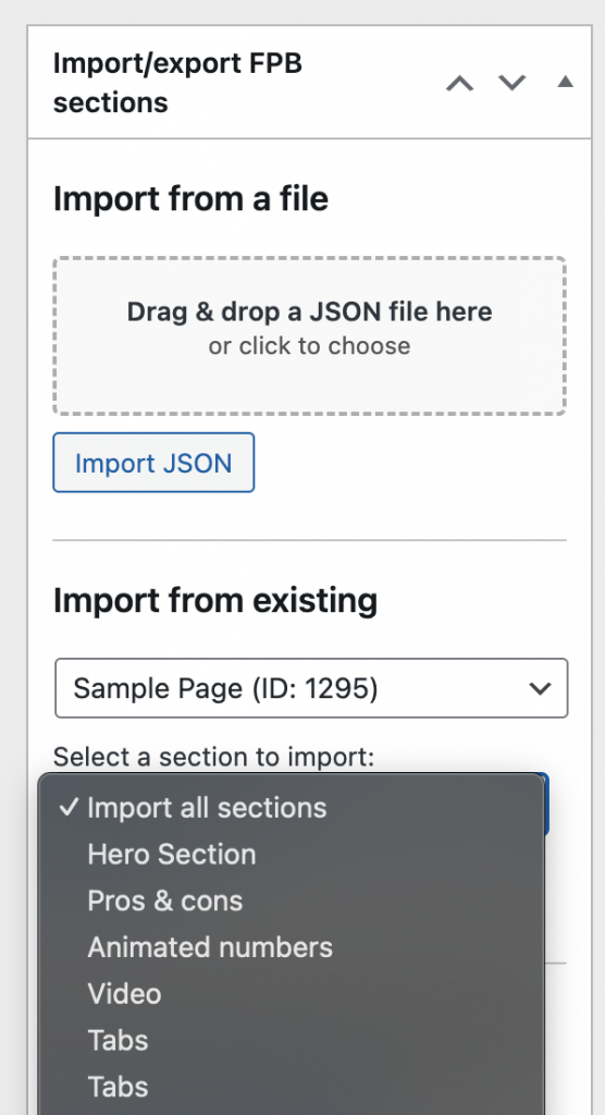 Flexible Sections Export Import Add‑on Flexible Sections Export Import Add‑on