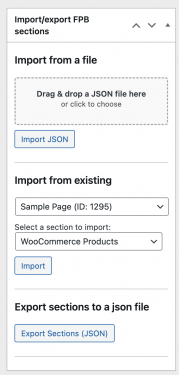Flexible Sections Export Import Add‑on Flexible Sections Export Import Add‑on