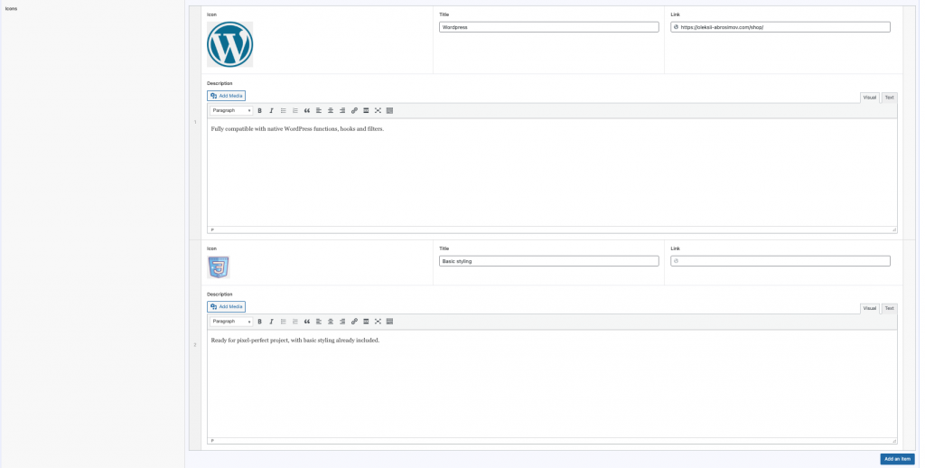 Flexible Icons add-on