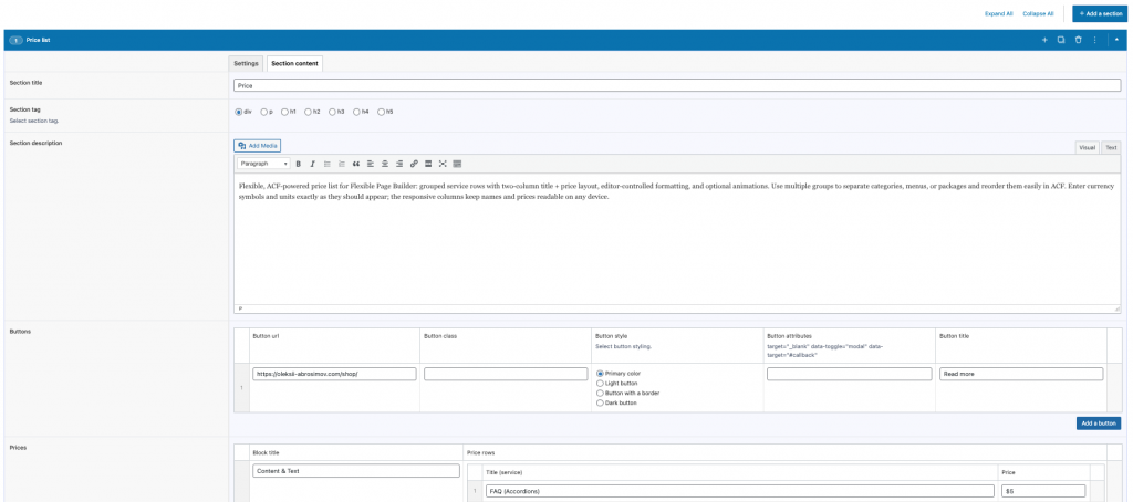 Flexible Price add-on Flexible Price add-on