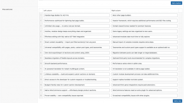 Flexible Pros and Cons add-on Flexible Pros and Cons add-on