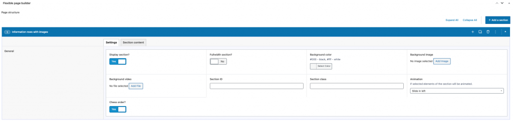 Flexible Rows add-on Flexible Rows add-on