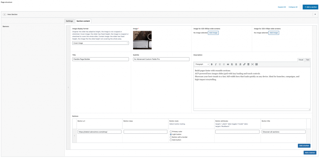Flexible Hero add-on Flexible Hero add-on