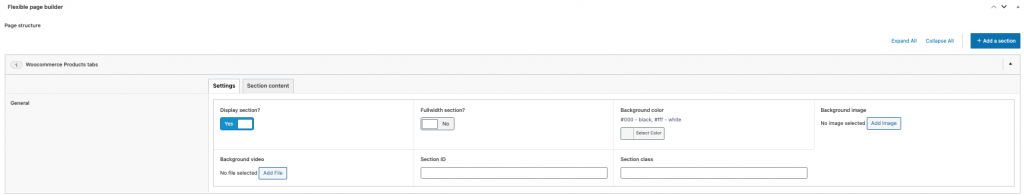 Flexible Woocommerce Products (Tabs) add-on Flexible Woocommerce Products (Tabs) add-on