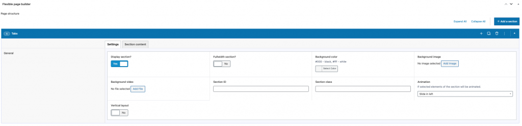 Flexible Tabs add-on Flexible Tabs add-on