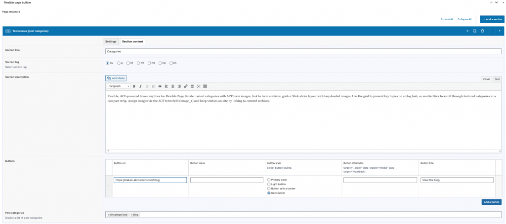 Flexible Taxonomy add-on Flexible Taxonomy add-on